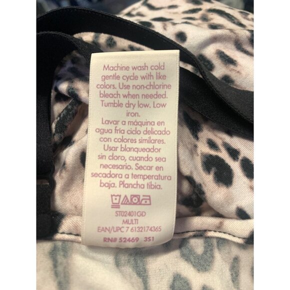 Secret Treasures Women Size XL Extra Large Slip Leopard Cami Pink NWT New - Picture 8 of 8